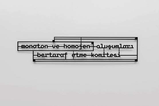 Committee for Eliminating Monotonous and Homogeneous Formations by Memed Erdener contemporary artwork Sculpture