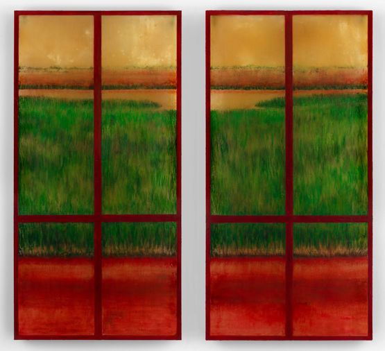 Bomb Pond Memorial by KV Duong contemporary artwork Painting