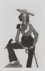 The Red Shoe by John Currin contemporary artwork print