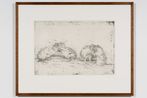 Lustful Bettongs Returning to Watikinpirri - Newhaven II by John Wolseley contemporary artwork Print