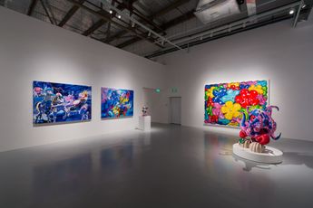 Contemporary art exhibition Philip Colbert Aruta Soup Playscapes Of Dreams at Whitestone Gallery Singapore