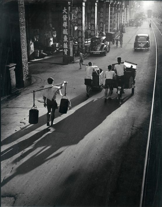 Shops on Des Voeux Road West Hong Kong by Fan Ho contemporary artwork Photography