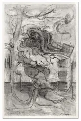 Study for Studio Scene by Adrian Ghenie contemporary artwork drawing works on paper
