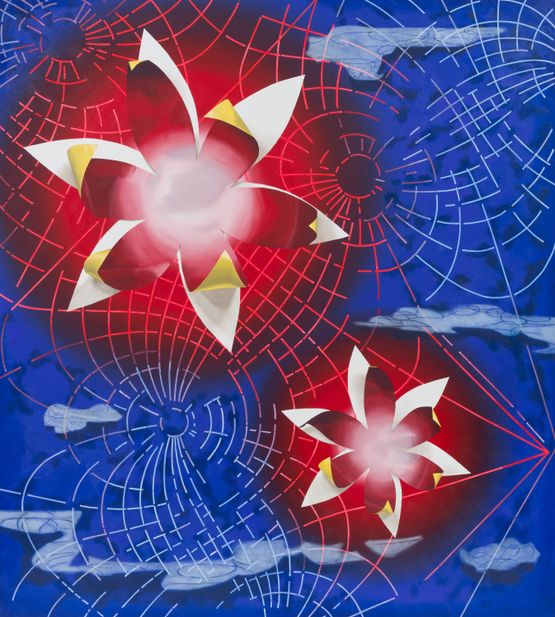 Geocentric Gingery by Vivien Zhang contemporary artwork Painting