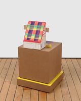 Medium Plaid by Pam Lins contemporary artwork painting works on paper