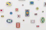 50 Pan Paintings by B. Wurtz contemporary artwork installation
