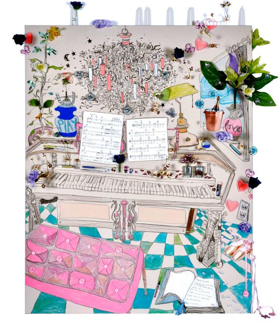 Cover of Artforum by Gretchen Andrew contemporary artwork Painting