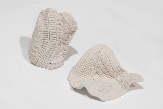Distorted fragments 1 and 6 by Asma Belhamar contemporary artwork