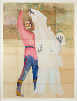 Eisbar Ours blanc by Ulla Von Brandenburg contemporary artwork works on paper