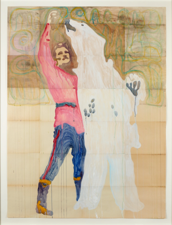 Eisbar Ours blanc by Ulla Von Brandenburg contemporary artwork Works on Paper