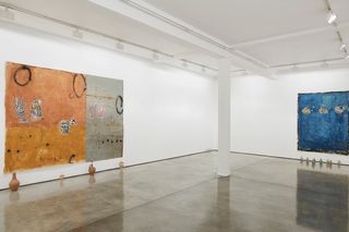 Contemporary art exhibition Paulo Nimer Pjota Synthesis of contradictory ideas and the plurality of the object as image part 2 at Maureen Paley London United Kingdom