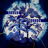 Japan blue Banana three by Kohei Kyomori contemporary artwork mixed media textile