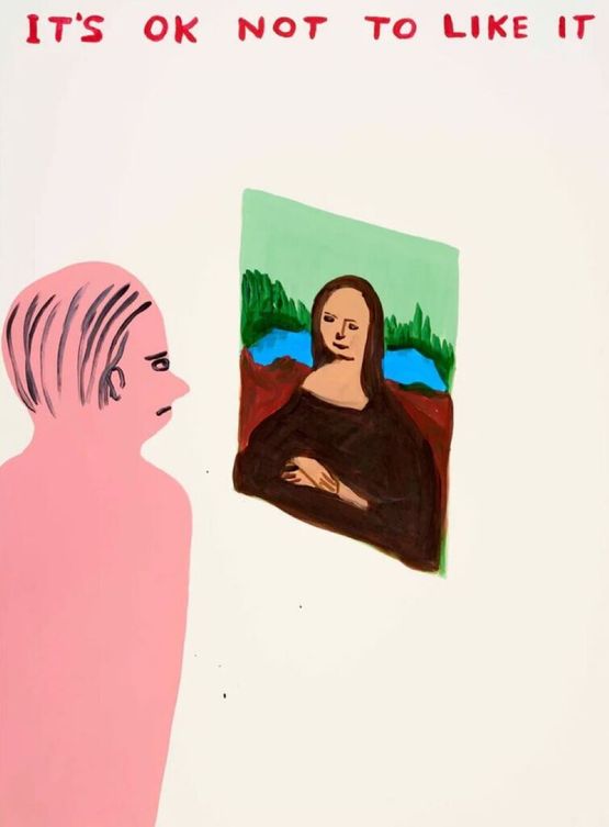 Its Ok Not to Like It by David Shrigley contemporary artwork Print