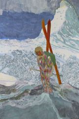 Alpinist by Peter Doig contemporary artwork print