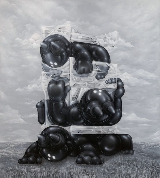 Layers of Class by Tos Suntos contemporary artwork Painting