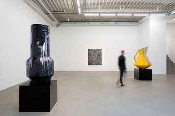 Contemporary art exhibition Anselm Reyle Laguna Sunrise at Almine Rech Brussels Belgium
