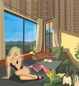 A Chill Afternoon by Shi Yanliang contemporary artwork painting