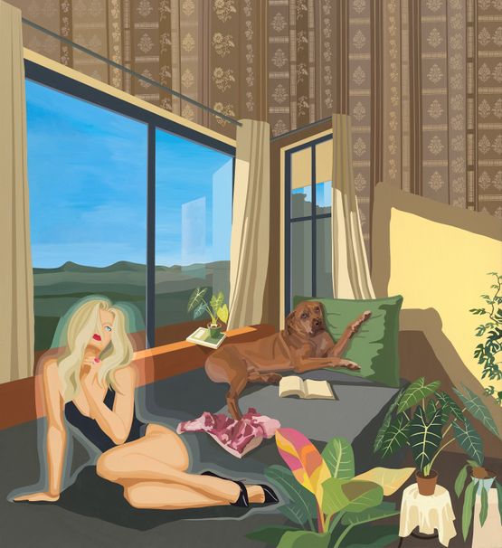 A Chill Afternoon by Shi Yanliang contemporary artwork Painting