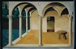 The Annunciation by Yue Minjun contemporary artwork Painting