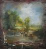 The Cornfield after Constable by Jake Wood-Evans contemporary artwork Painting
