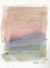 Sky Diary 46 by Bettina Khoury Badr contemporary artwork painting works on paper