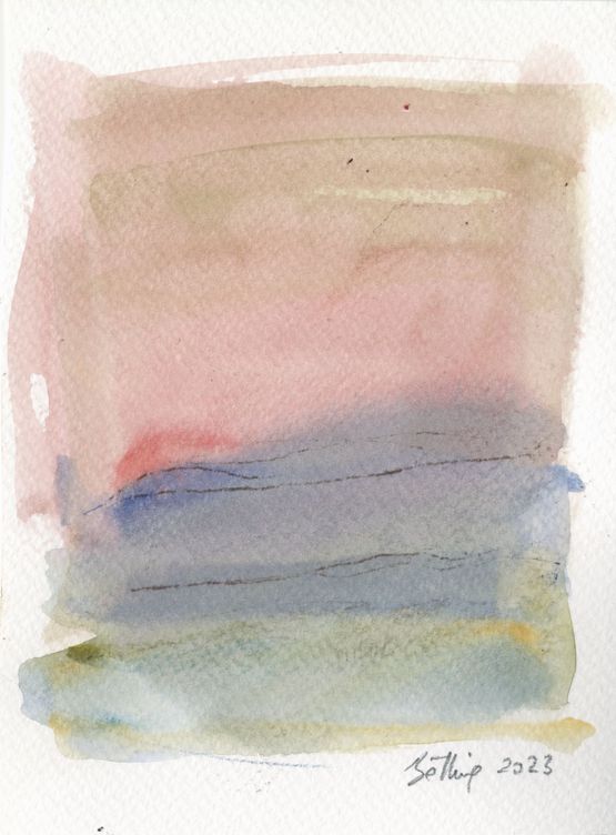 Sky Diary 46 by Bettina Khoury Badr contemporary artwork Painting