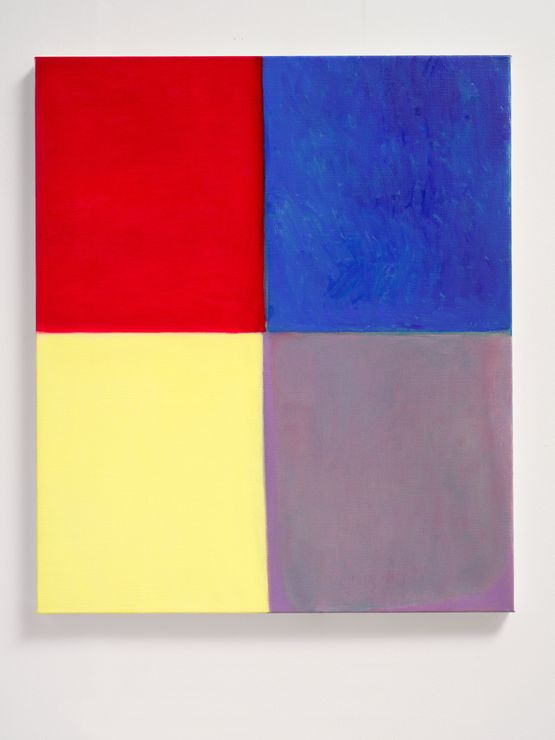 Red Blue by Rosalind Nashashibi contemporary artwork Painting