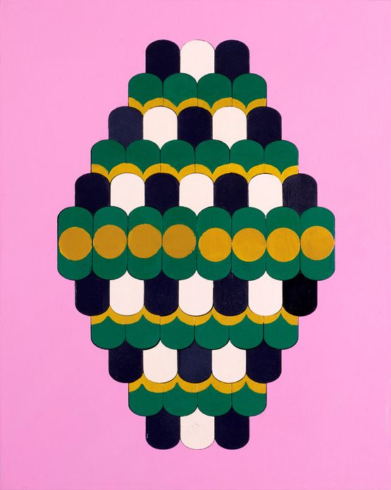Code 15 by Lubna Chowdhary contemporary artwork Painting