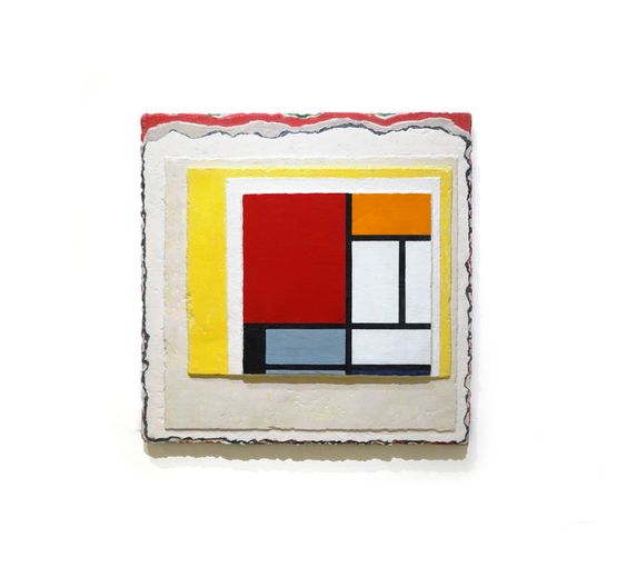 Piet Mondrian Series Negotiation by Jane Lee contemporary artwork Painting