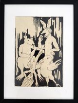 Ha Ha  Do I Laugh by Sylvie Selig contemporary artwork painting works on paper