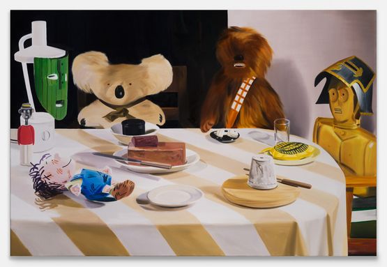 Meeting by Ulala Imai contemporary artwork Painting
