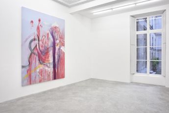 Contemporary art exhibition Julian Schnabel Jack Climbed Up the Beanstalk to the Sky of Illimitableness Where Everything Went Backwards at Almine Rech Paris Rue de Turenne France