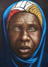 Amiya as a Sexagenarian by Babajide Olatunji contemporary artwork painting