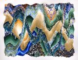 Eruption Series No. 43 by Kenny Nguyen contemporary artwork mixed media painting textile