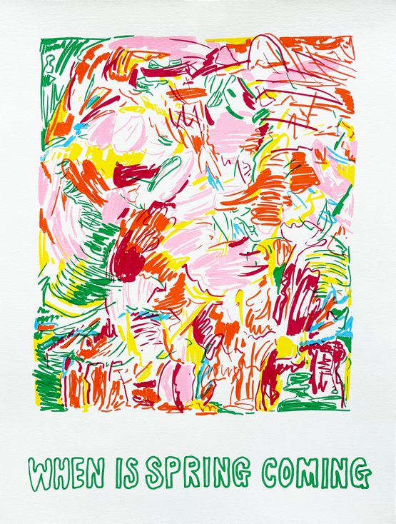 when is spring coming by Sanghoon Ahn contemporary artwork Print