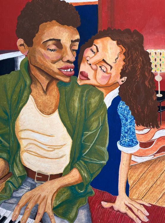 Sounds Like Love by Janina Serr contemporary artwork Works on Paper