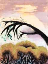 Sunset by Yi Youjin contemporary artwork painting works on paper