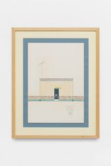 La maison pour la famille qui avait la tele by Martine Bedin contemporary artwork works on paper drawing
