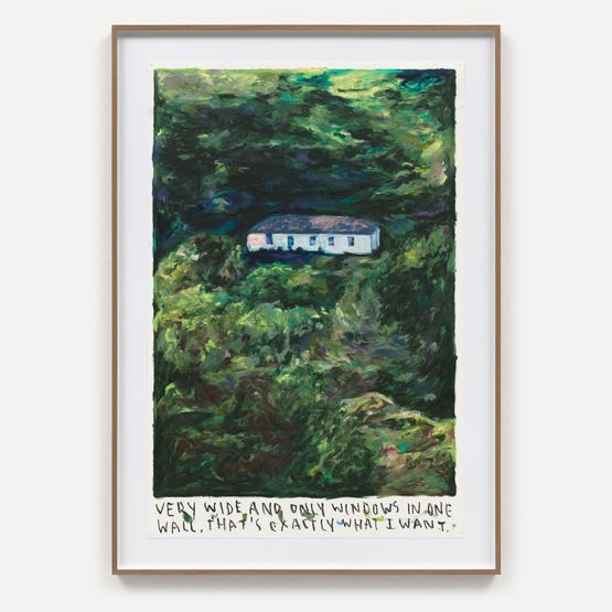 Very wide and only windows in one wall. ... by Rinus Van De Velde contemporary artwork Works on Paper
