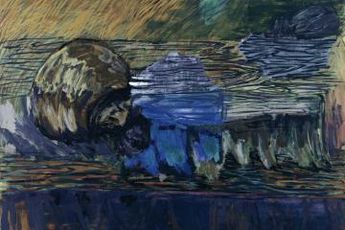 Contemporary art exhibition Per Kirkeby Natures Mortes at Michael Werner Gallery Berlin Germany