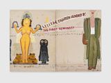 Lilith and Gucci Boy by Rose Wylie contemporary artwork painting