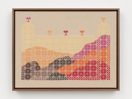 A Frail Sun A Timid Sun by Jordan Nassar contemporary artwork Textile