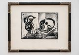 Le Pichet noir et la tete de mort by Pablo Picasso contemporary artwork print