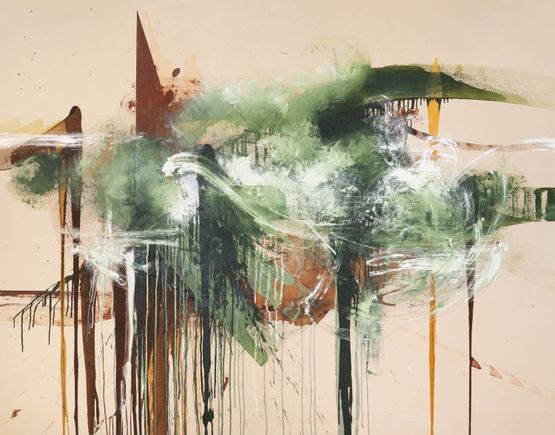 Strangers End by Elizabeth Neel contemporary artwork Painting
