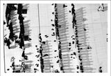 People praying next to the Great Mosque in Mecca Saudi Arabia by Ammar Abd Rabbo contemporary artwork works on paper print