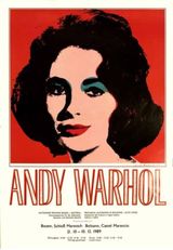 Elizabeth Taylor by Andy Warhol Exhibition Original Vintage Art Poster by Andy Warhol contemporary artwork print