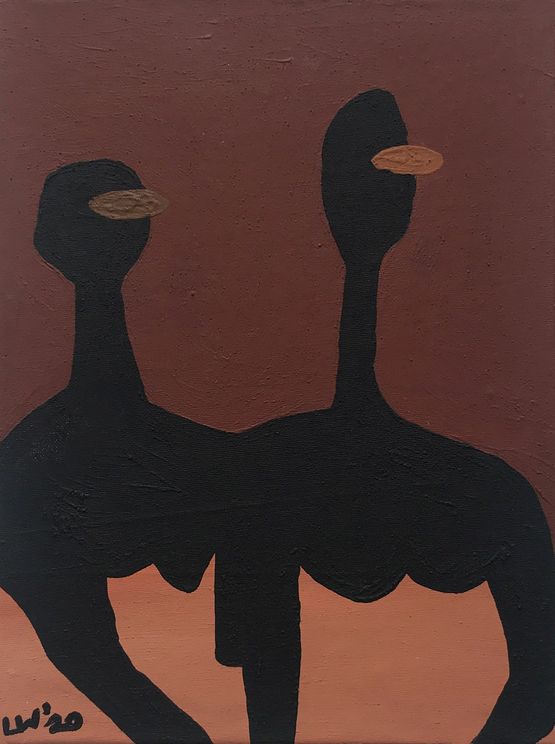 The Excursionists by Lulama Wolf contemporary artwork Painting