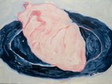 Heart on the Plate by Elizaveta Zalieva contemporary artwork painting