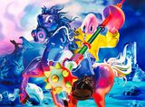 Battle Scene Figure XXIX from The Lobstar Planet by Philip Colbert contemporary artwork painting