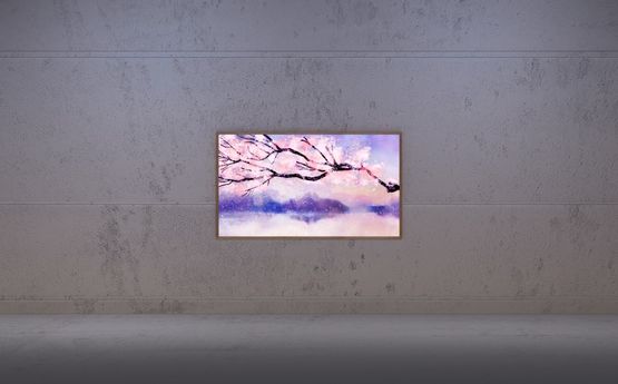 Canvas wood projection mapping sounds system by Chill contemporary artwork Installation